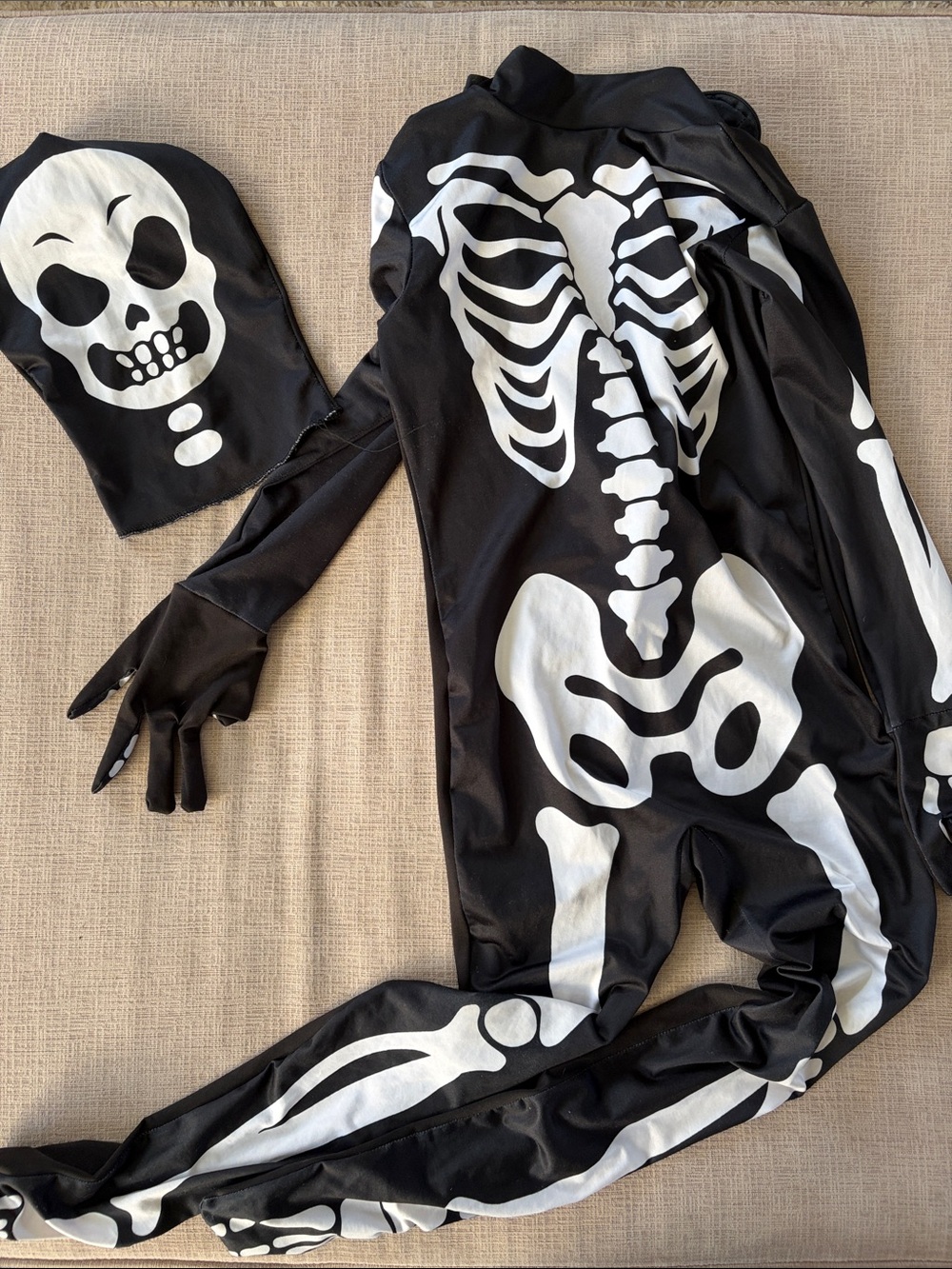 Kids Black Skeleton Costume